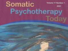 A close up of the cover of somatic psychotherapy today