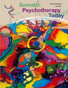 A colorful painting of a circle with the word psychotherapy today written on it.